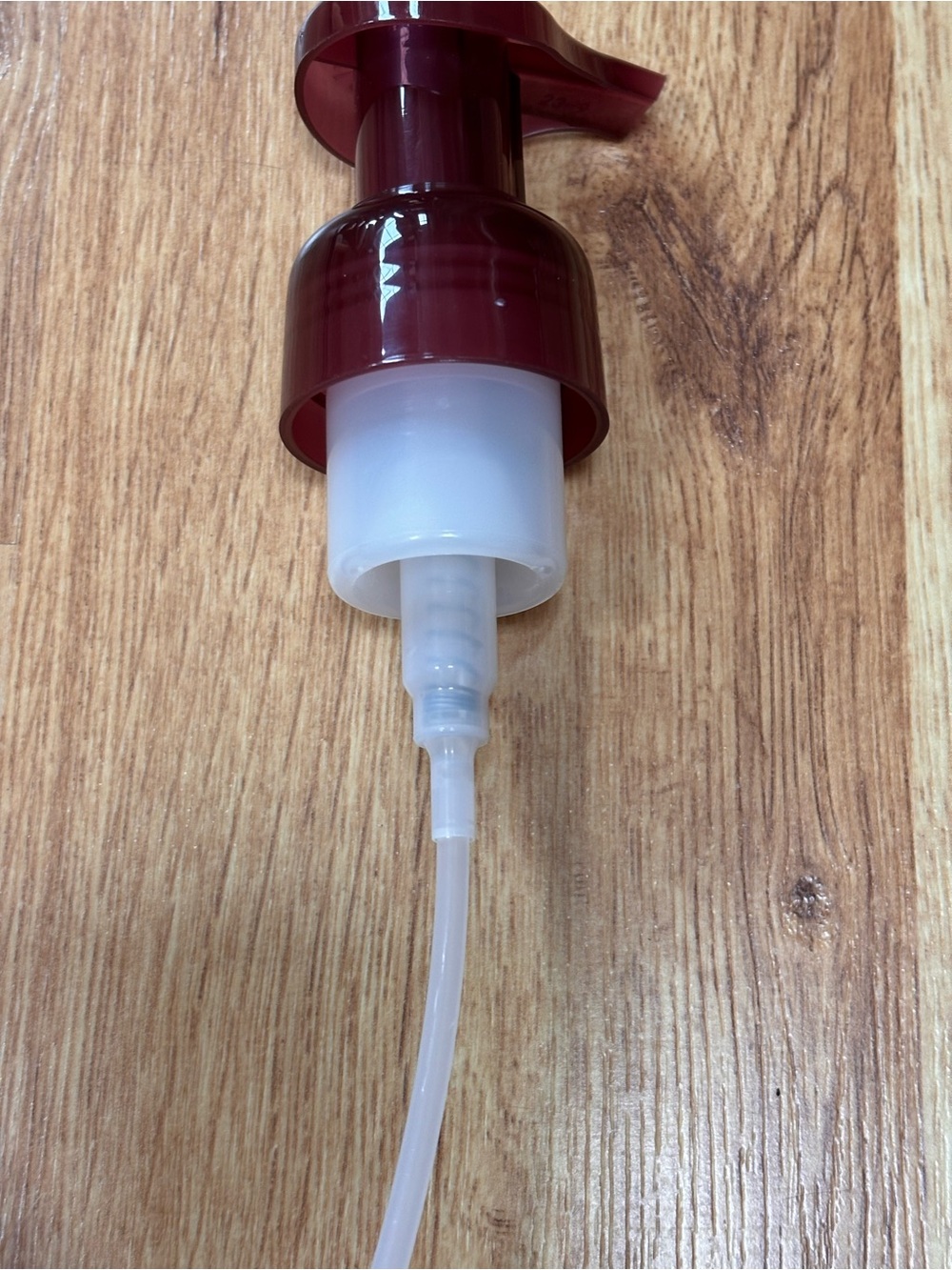 Bath & Body Works Maroon Vertical Lines Foaming Hand Soap Dispenser Glass - Picture 7 of 7